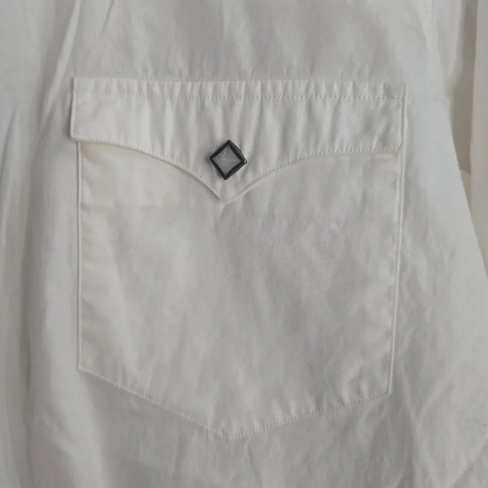 White long-sleeve Ralph Lauren button-down shirt YOUTH 12